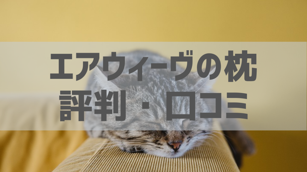 エアウィーヴ枕 ピローs Lineの評判 口コミ 2年使った感想をレビュー